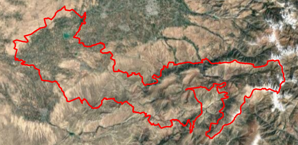 Қамаши тумани харитаси